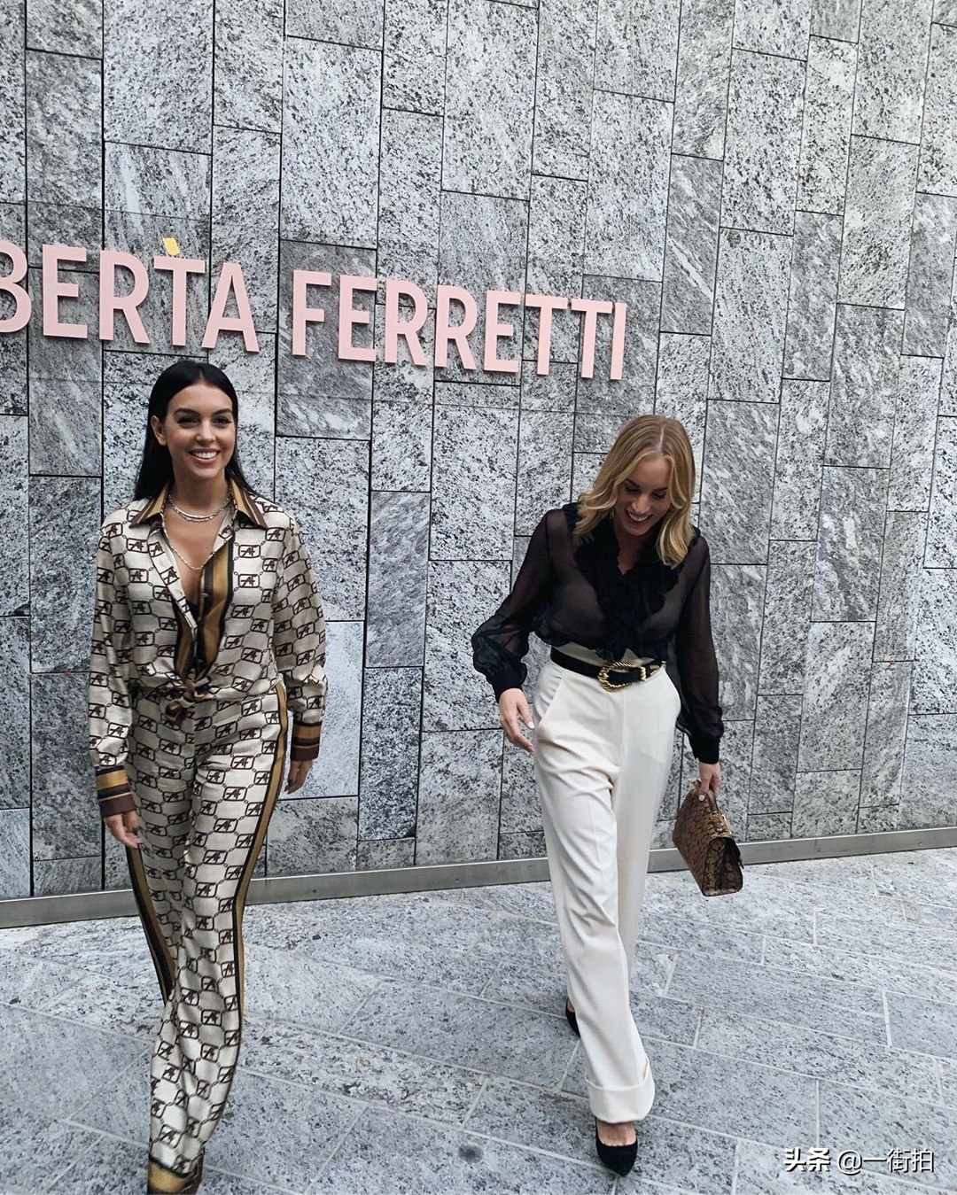 C罗女友现身难遮好身材，5265衬衫配5640阔腿裤，身材像极卡戴珊