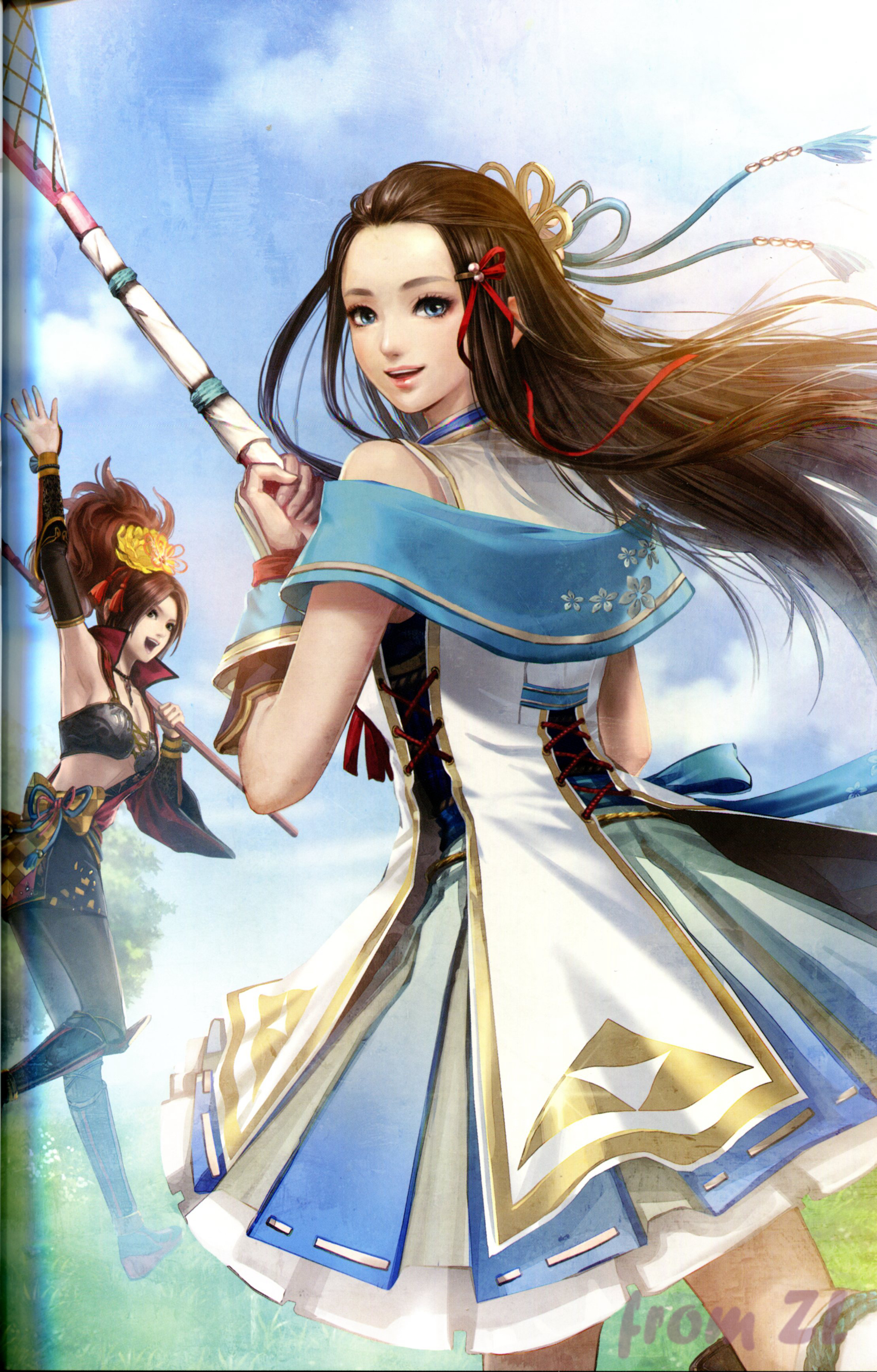 战国无双4设定角色原画集，神无双极意55名武将CG插画壁纸欣赏