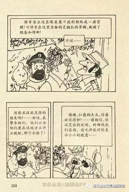 丁丁历险记之丁丁在刚果,丁丁历险记丁丁被石头绊倒