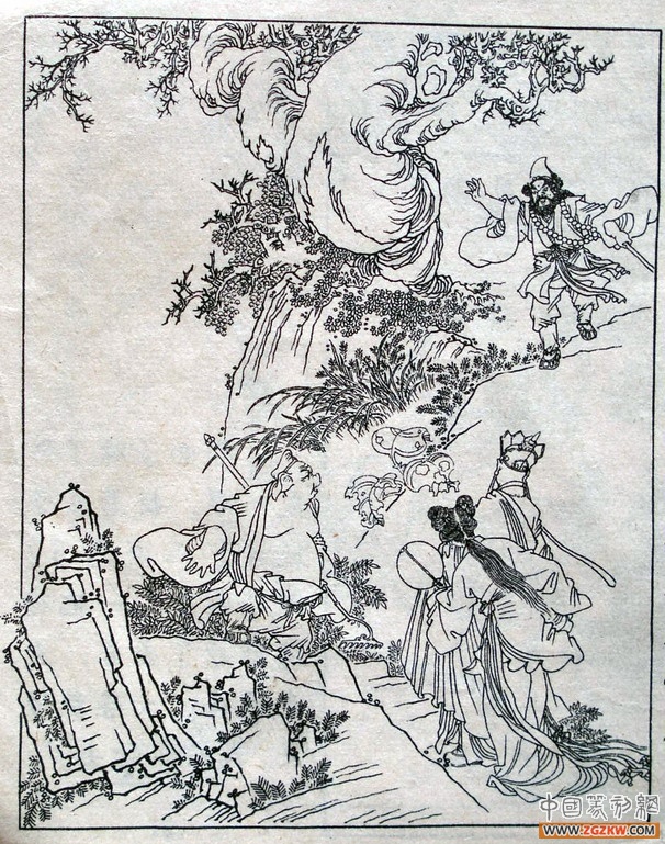 《西游记》之三打白骨精背景图,西游记三打白骨精文字版图文