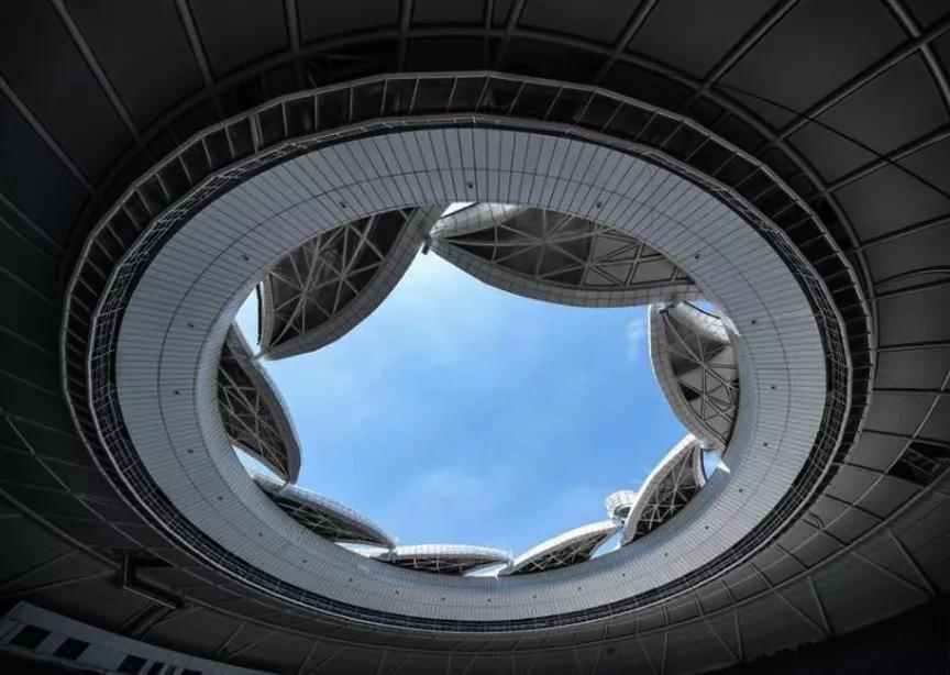 恒大莲花足球场,杭州奥体中心两朵大莲花