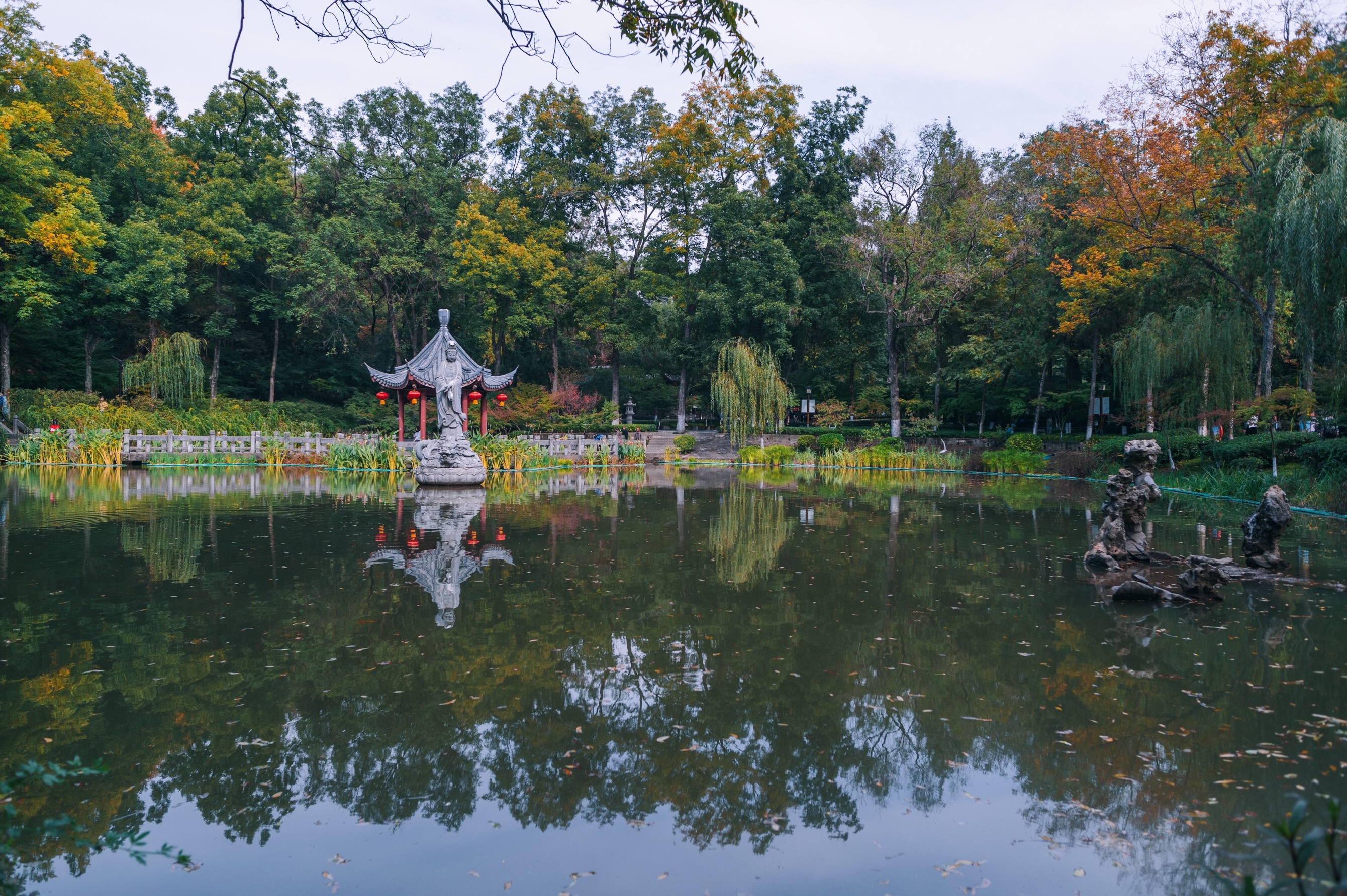 中国四大赏枫胜地南京栖霞山,南京栖霞山进入旅游赏枫季