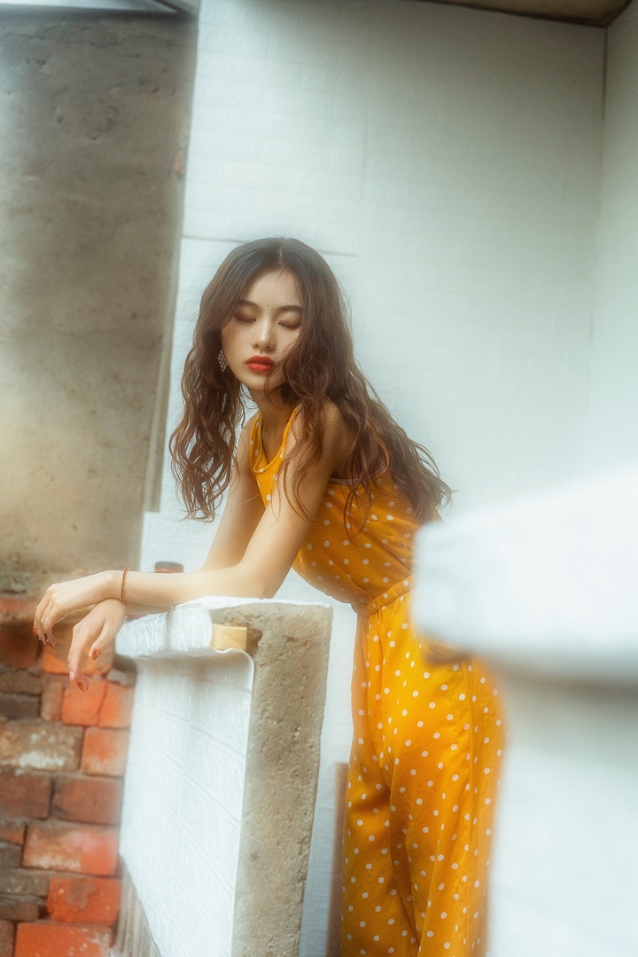 小清新美少女写真集,轻复古慵懒风甜酷少女写真