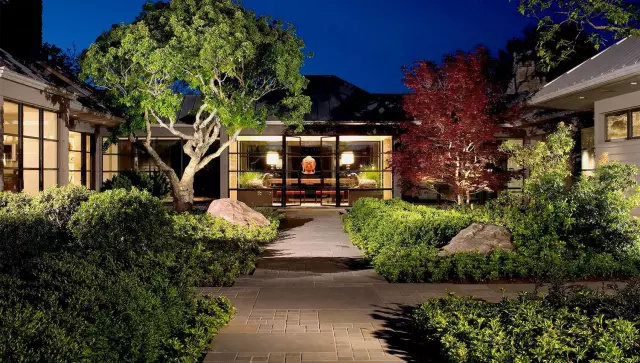 省钱又好看的100平庭院设计,别墅庭院宽8米长11米庭院设计