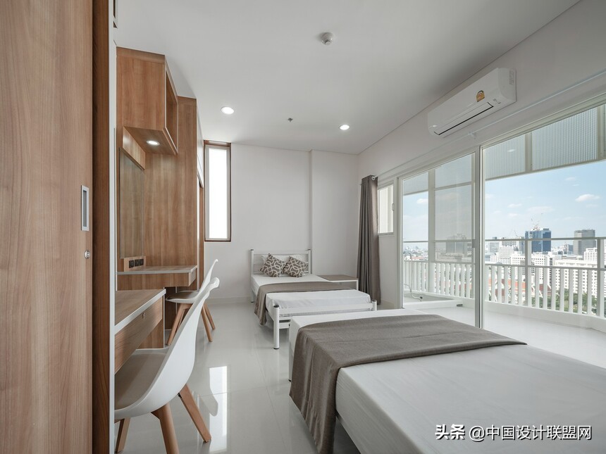 医院员工宿舍大楼图片,医用病床护士板外壳材料