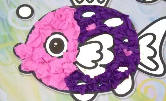 小鱼游幼儿园手工,小鱼游游游幼儿手工