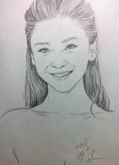 人物速写肖像画,速写是看一眼就能画出来的吗