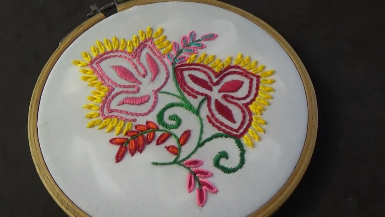 手工刺绣的花怎么绣,手工刺绣小花朵怎么绣好看