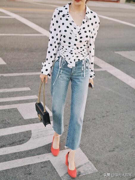 gigi同款紧身裤,gigi同款撞色牛仔裤