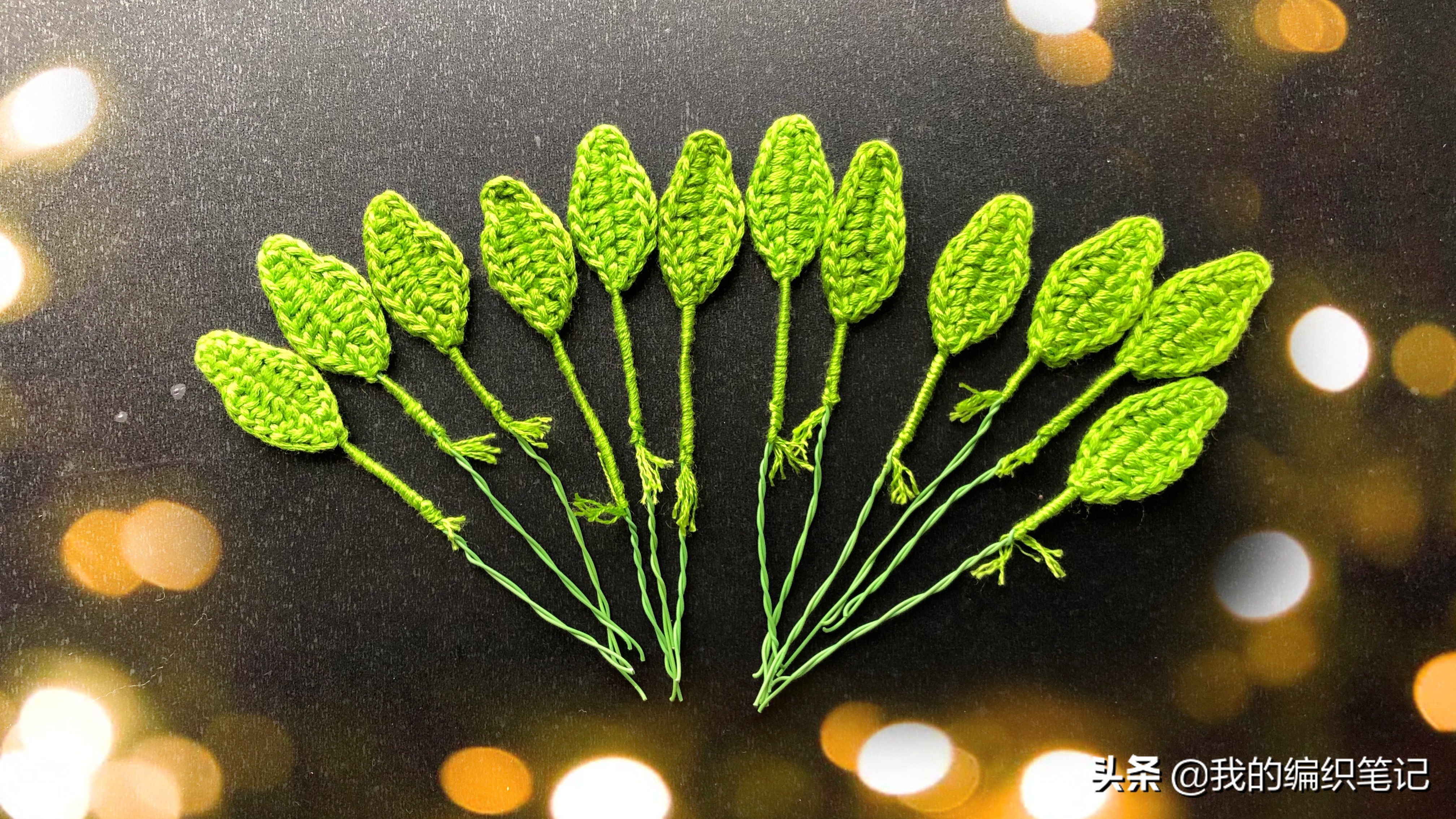 毛线钩针编织梅花视频,钩针梅花花束