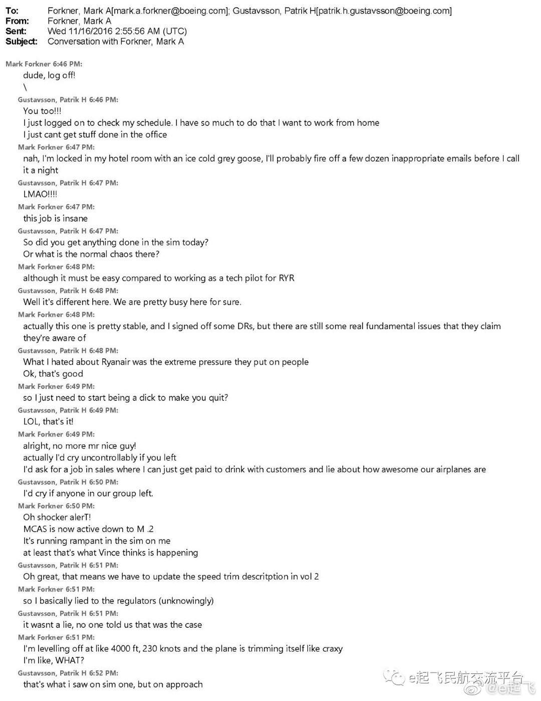 波音股价受波音737影响,波音737max试飞员对话录音