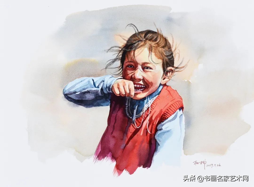 杨柳水彩画教程,关于杨柳的水彩画画作品
