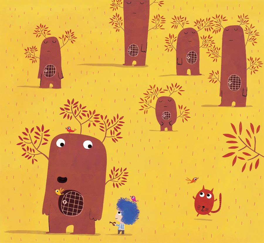 超有爱儿童插画临摹集,充满童趣的节日插画作品