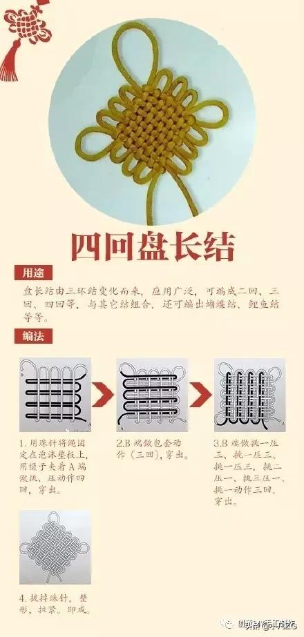 中国结打结方法图解简单,中国结的打法慢动作图解
