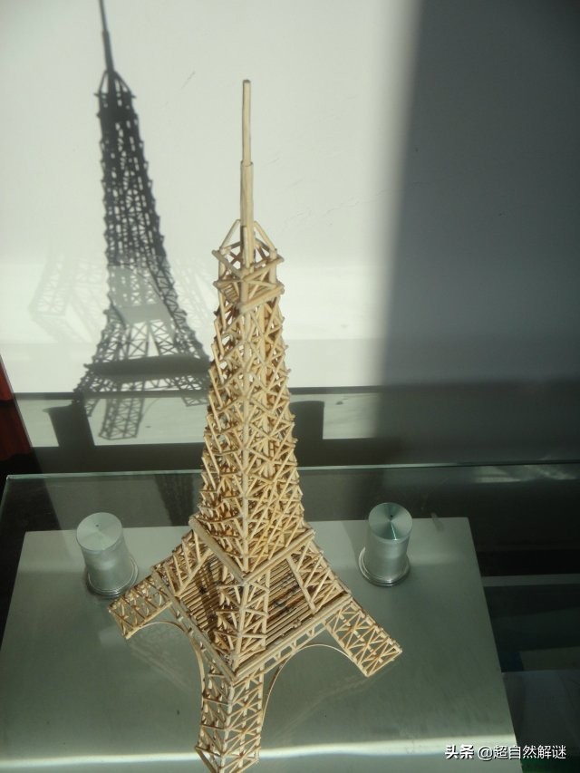 用牙签手工制作埃菲尔铁塔教程,用牙签搭的埃菲尔铁塔60cm