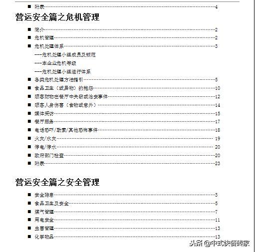 餐饮管理手册4本,餐饮管理系列教材