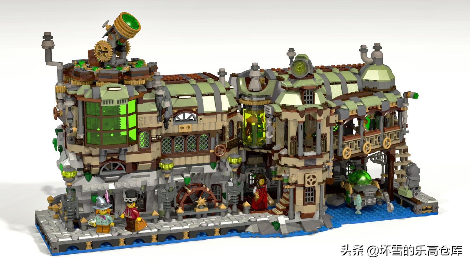 乐高搭建各个城市的地标建筑,用老乐高建造城市