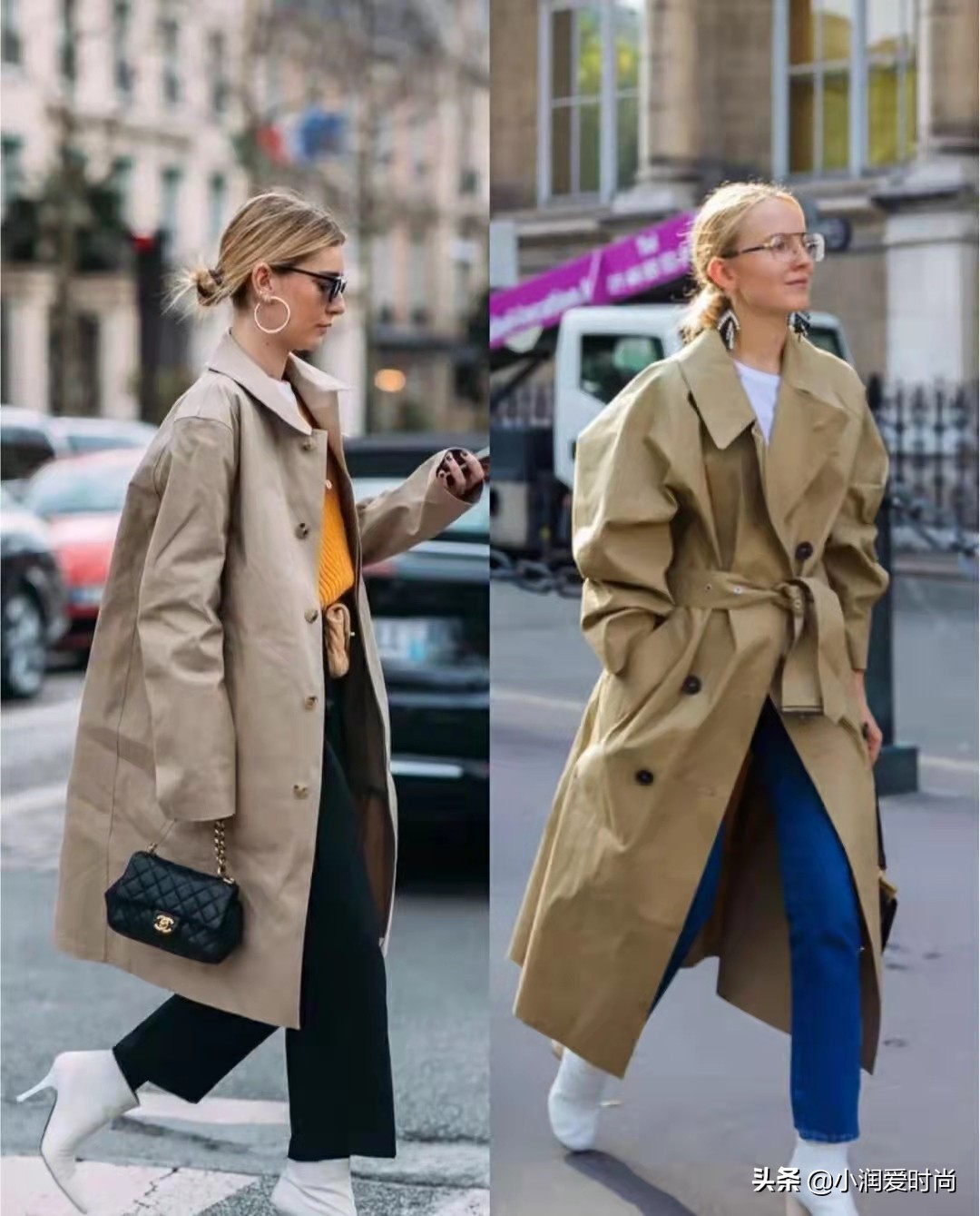 卡其色风衣秋冬穿搭示范大全,深卡其色风衣秋冬穿搭示范大全