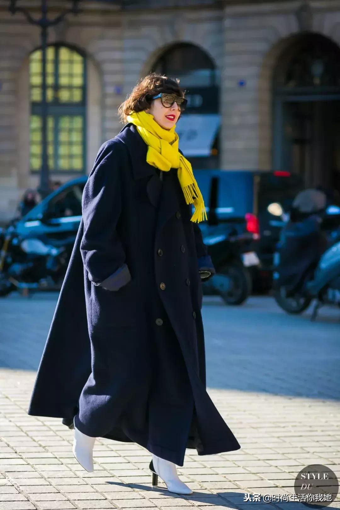 你穿“大衣+围巾”的样子，帅呆了！