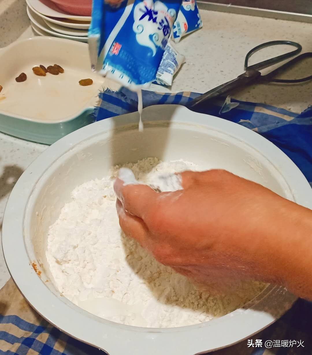 一次发酵豆沙包做法视频,一次发酵豆沙包的方法