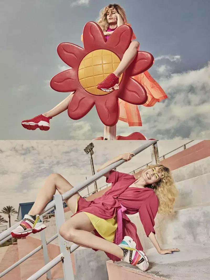 天气回暖怎么穿?裙子+运动鞋是时尚人群中热度最高的搭配法则