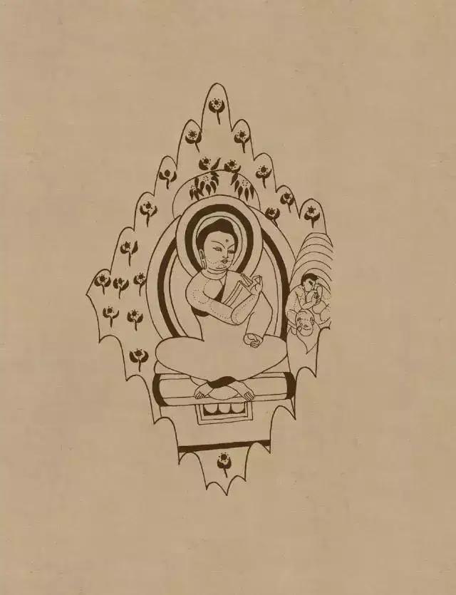 敦煌画线稿描摹,敦煌壁画白描勾线教程