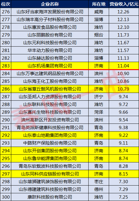 济南漱玉平民大药房有限公司,济南企业50强名单