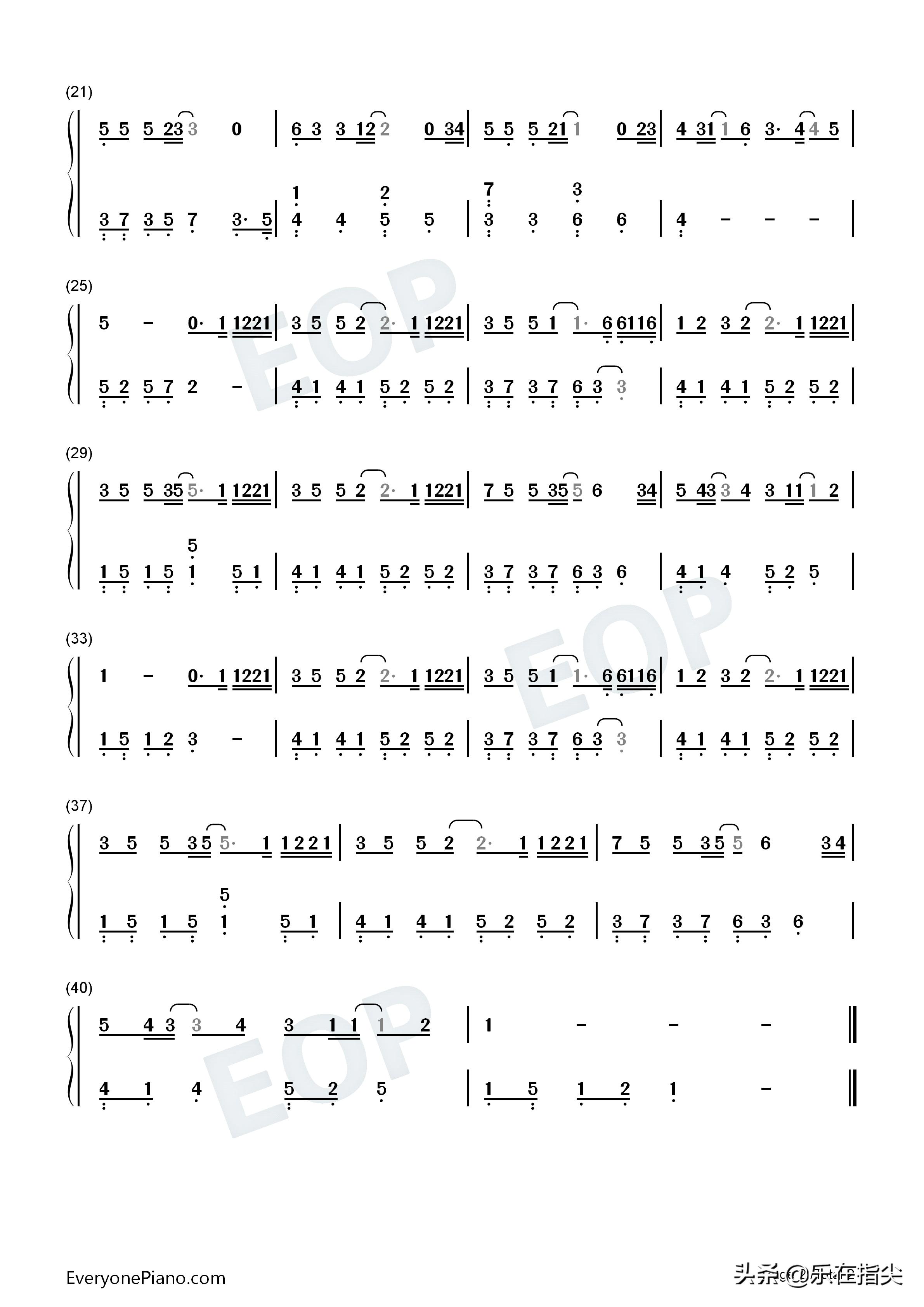 回到夏天钢琴谱简谱完整版,回到那年夏天钢琴谱简谱