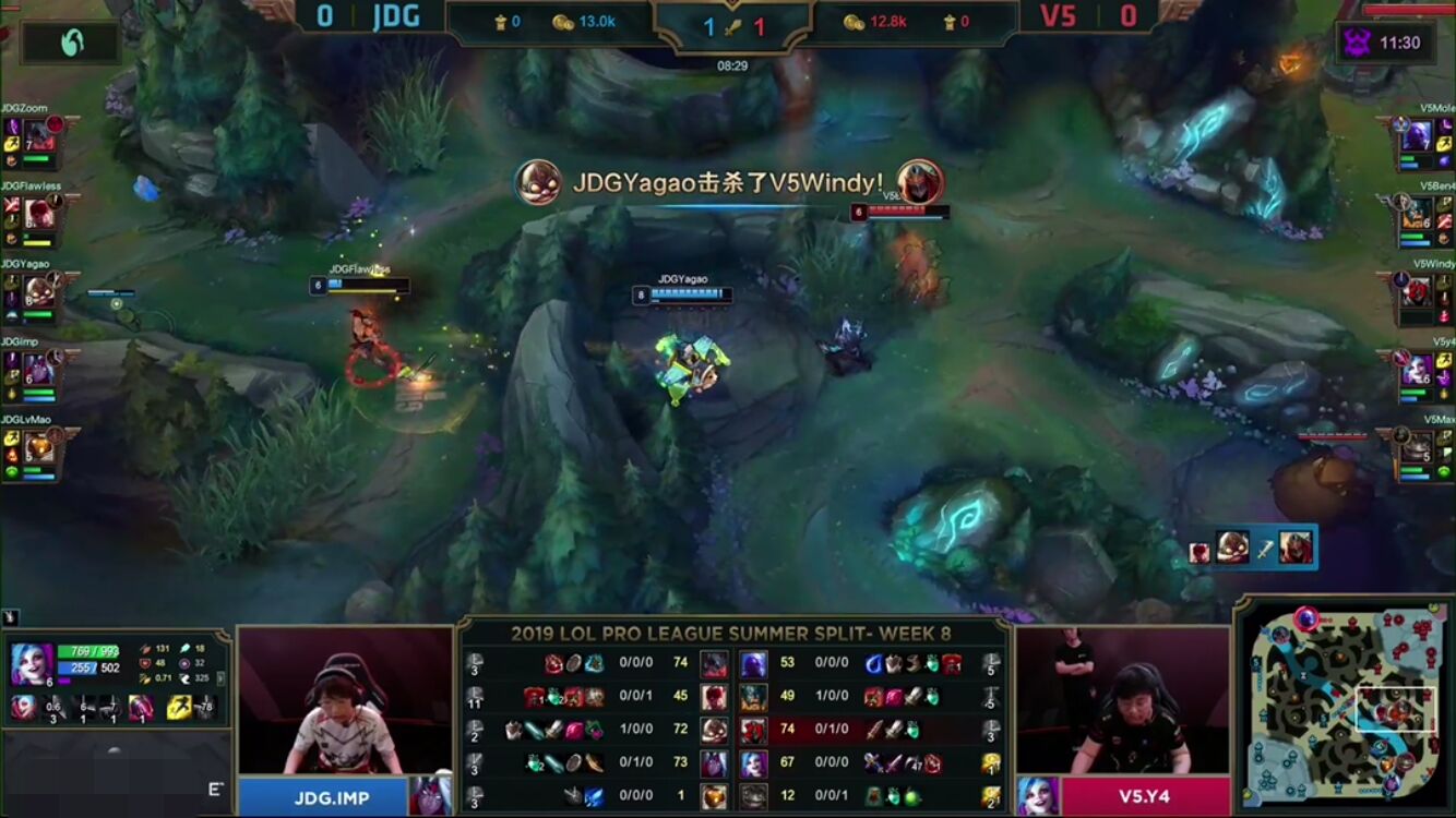 LPL：劫重临赛场，却被牙膏飞机暴*压打**3级！Imp出装解说直言过分