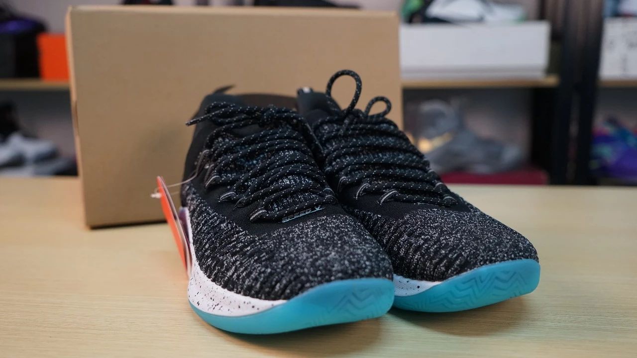 wen实战鞋测评,编织鞋面运动休闲鞋