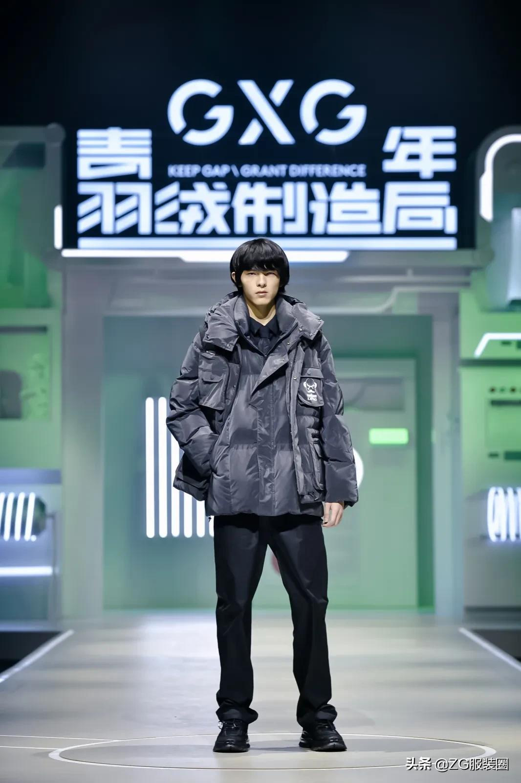 羽绒服gxg中长,羽绒服时尚潮流高级感