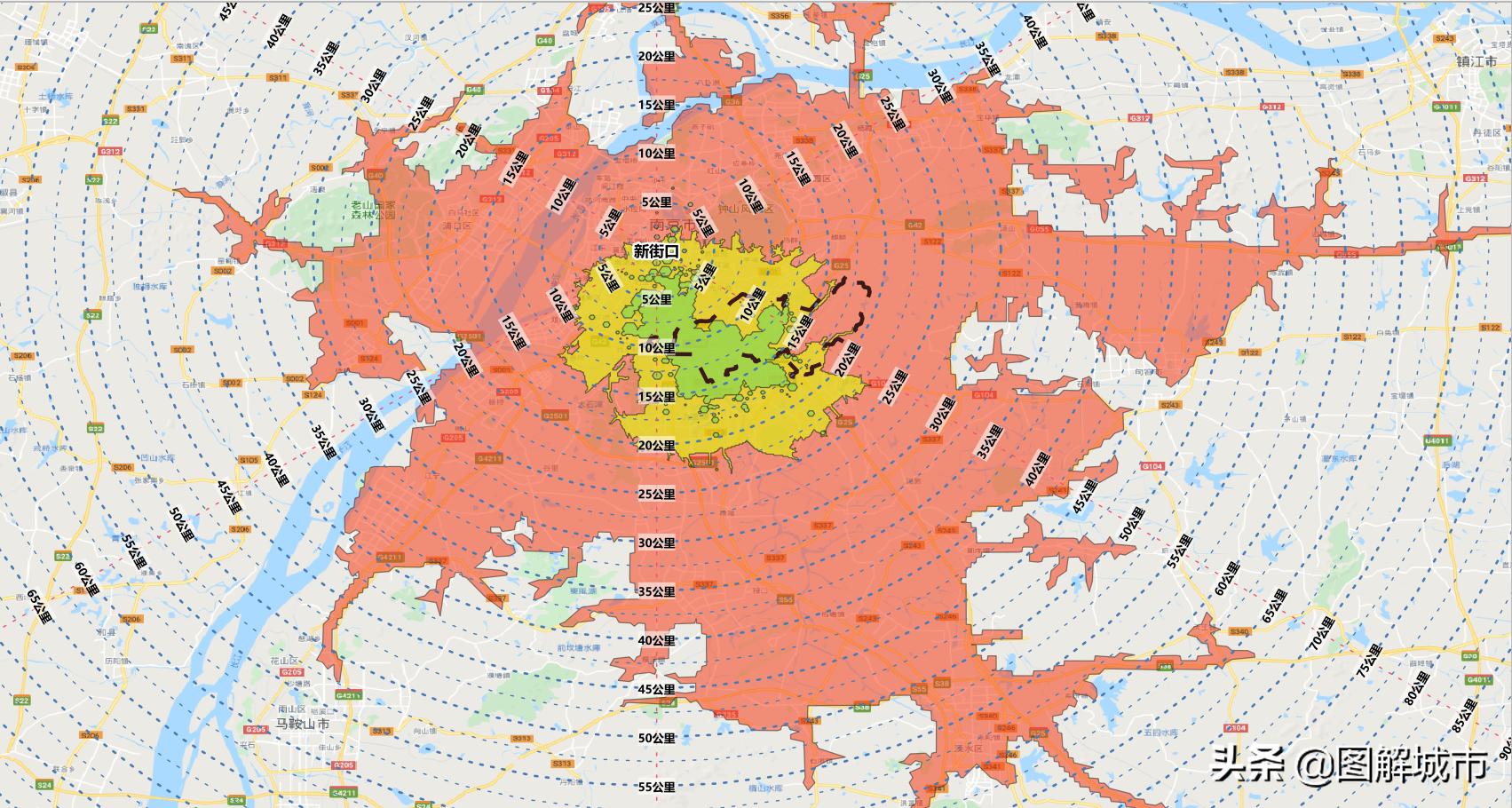 南京核心区板块图,南京东山板块图