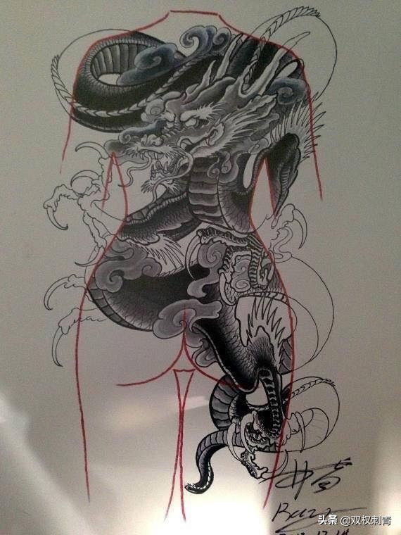 中国龙图腾简单霸气,象征帝王的龙图腾图片