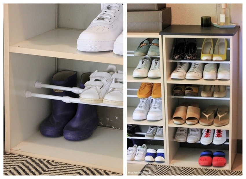 鞋柜乱糟糟怎么办生活小妙招,门口鞋柜收纳少有什么改变妙招