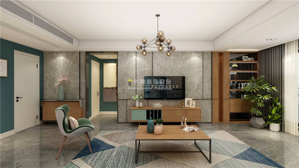 名雕新中式现代轻奢装修风格,名雕装修设计方案
