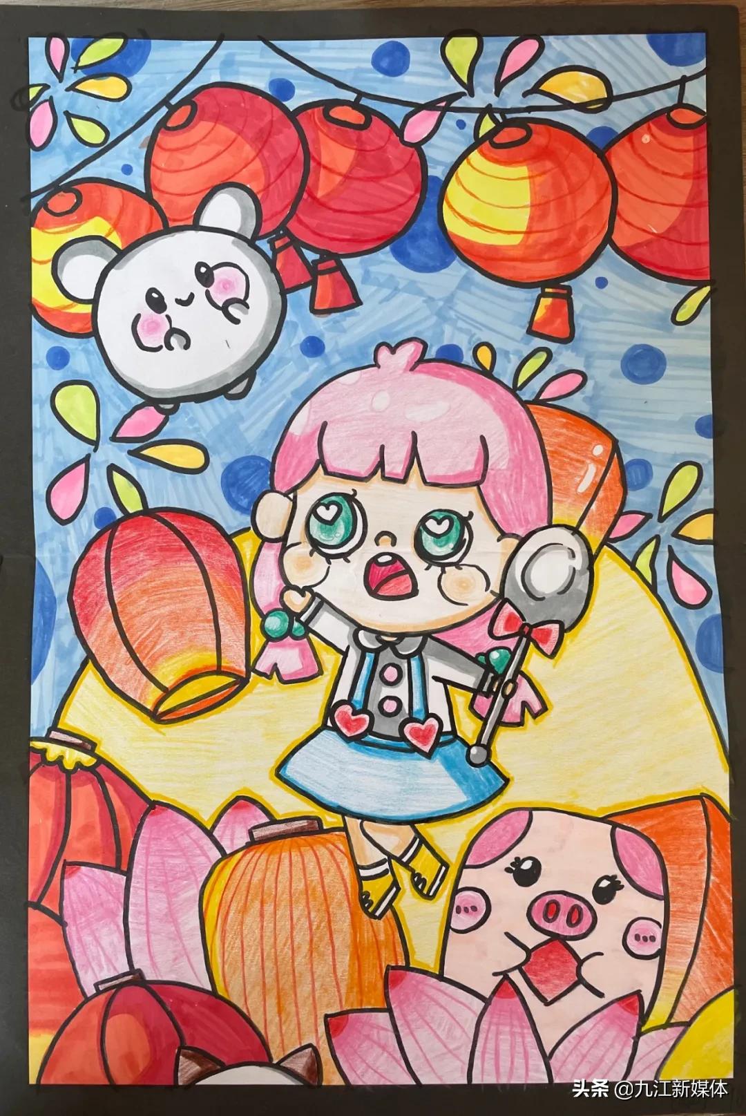 四年级绘画比赛作品,湖口县书画大赛