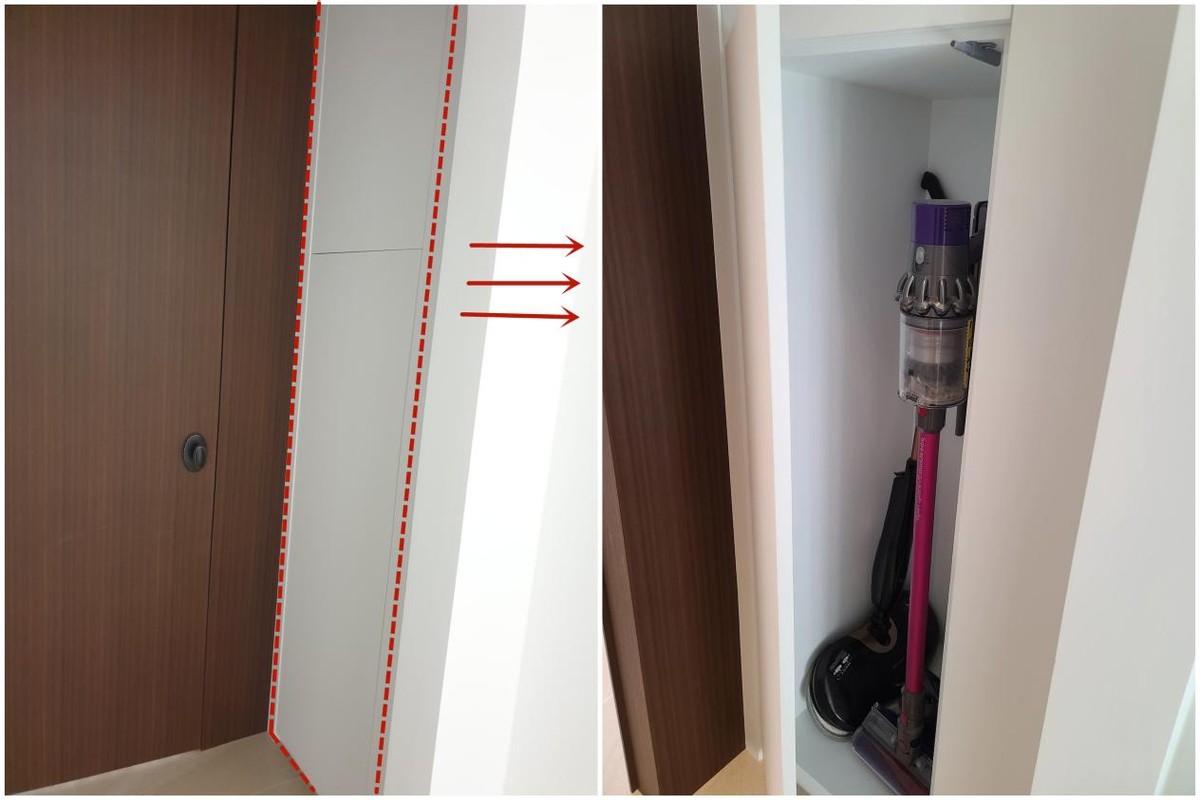 与其花钱装满柜子，从4个地方偷省出0.5㎡做“薄侧柜”，省钱实用