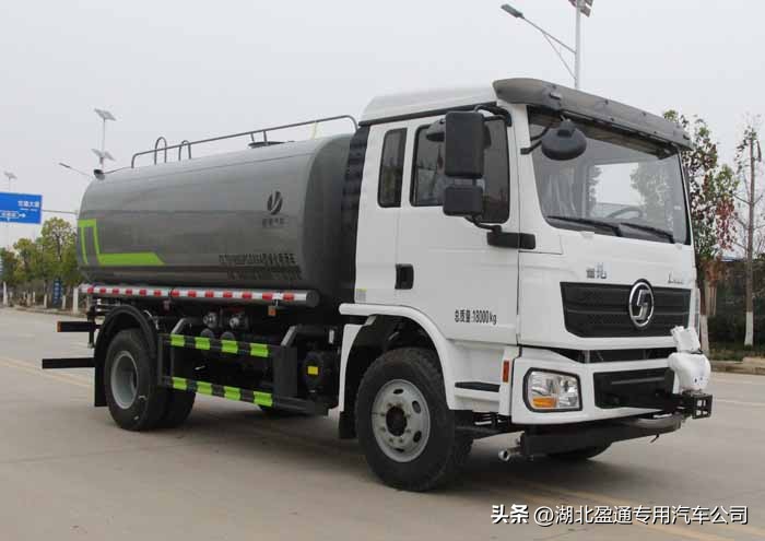 陕汽德龙15方洒水车，国六德龙L3000洒水车，CLT5189GPSSX6A型绿