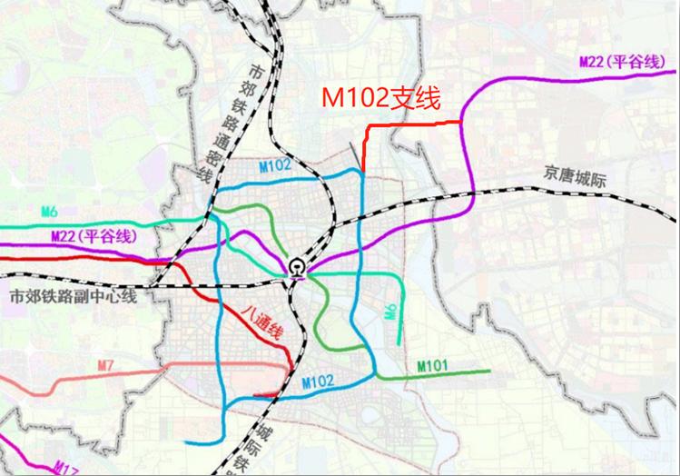 北三县地铁s6号线最新线路图,六号地铁东延到北三县