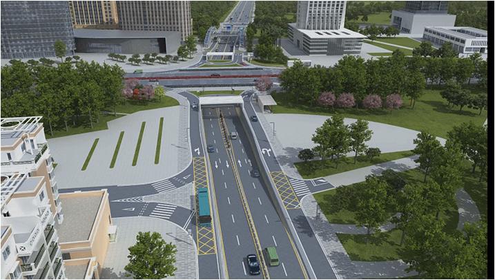 东莞市石竹路下穿通道,东莞市石竹路下穿通道效果图