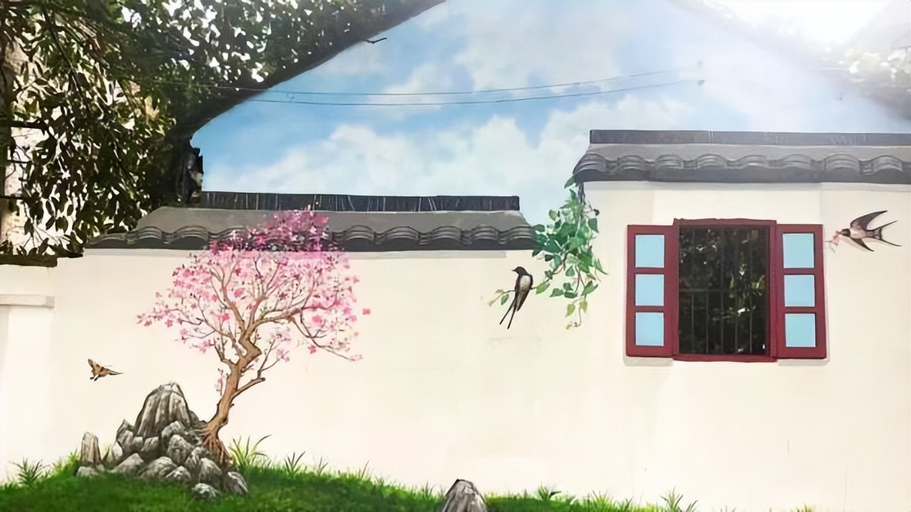 百年古村复原图,百年古街原貌重现