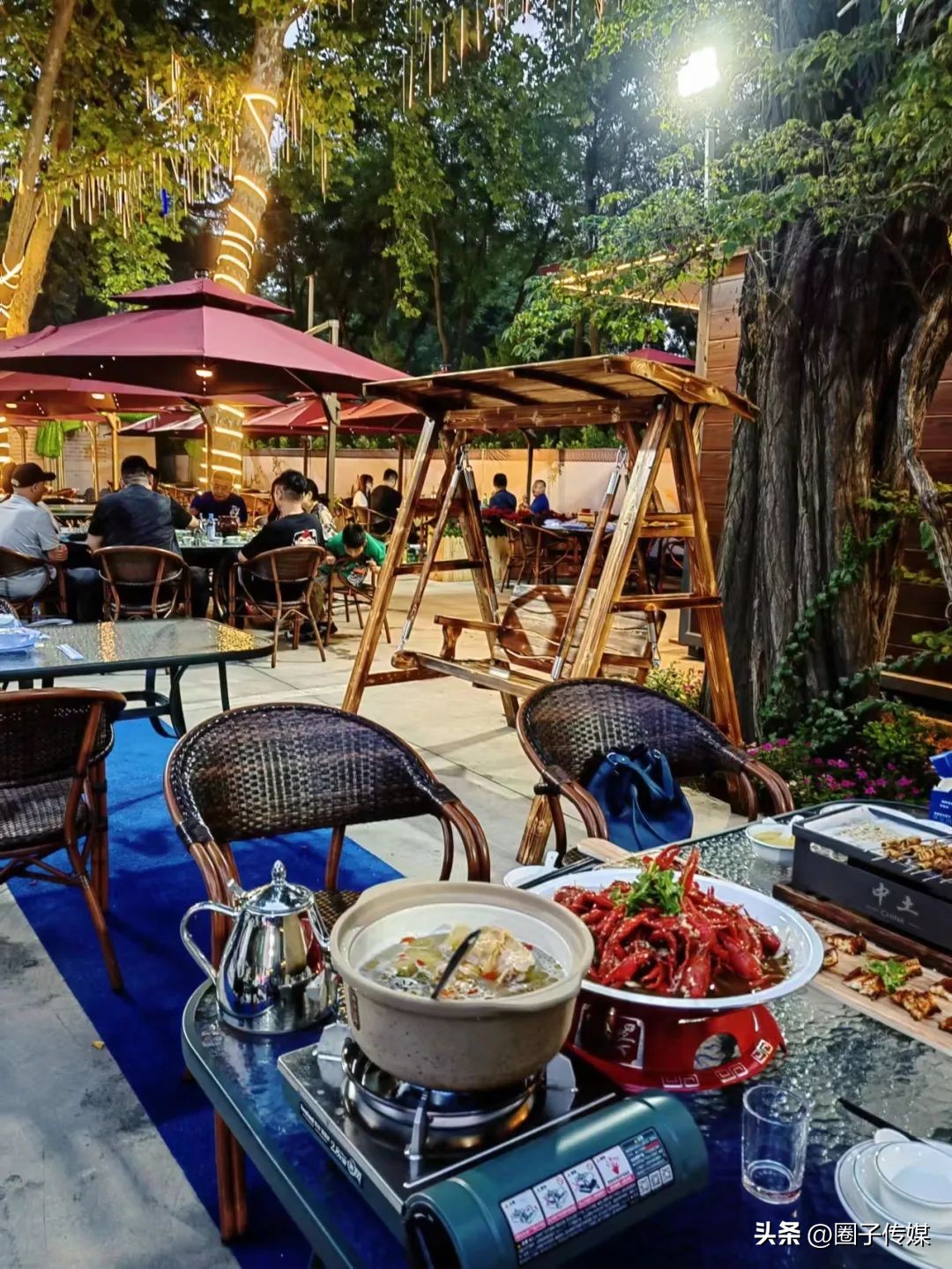 探幽鲜踪，隐匿在南郊宾馆的一处秘境，【中土啤酒花园】