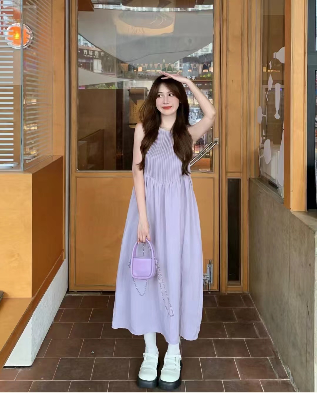 紫色衣服怎么搭配少女更有时尚感,紫色衣服搭配全过程