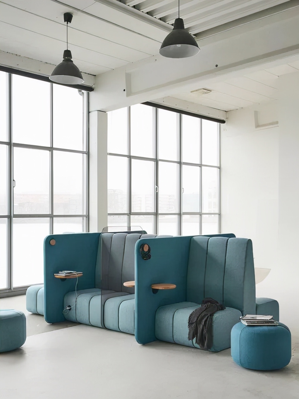 白色组合办公家具,铝制办公家具系列