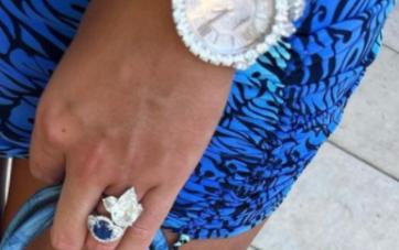 c罗的未婚妻子,c罗女友戴500万婚戒