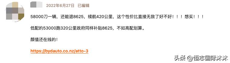 新西兰年度最佳电动汽车,中国汽车新西兰