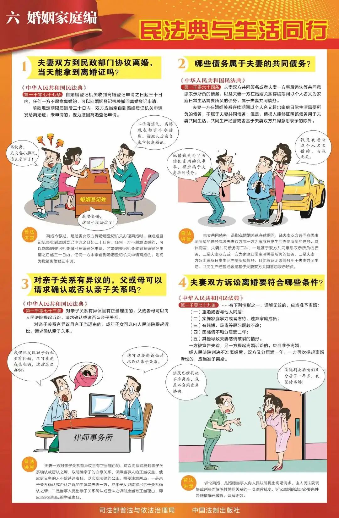 民法典宣传月漫画带你读懂民法典,民法典和什么法律知识书一块拥有