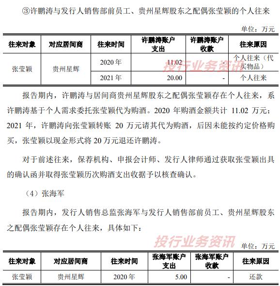 发行人存在通过居间商代发销售人员提成！