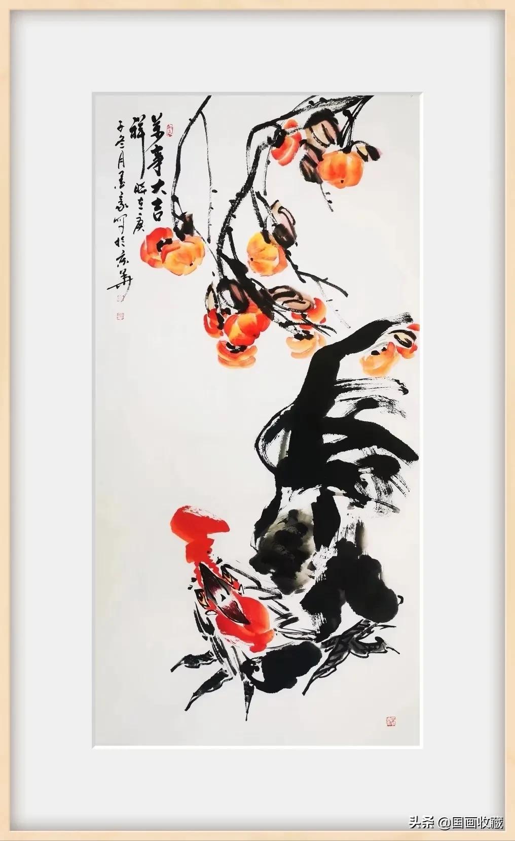 墨豪画鸡高清大图,墨豪画鸡创意作品