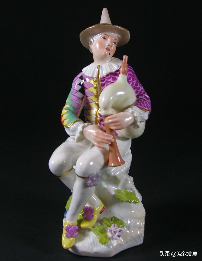 带着“烟火气”的德国梅森Meissen御窑人物瓷塑之小丑角色造型